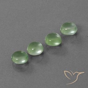 5.58 ct natürliche limettengrün Prehnit-Edelsteine, Oval, Transparent