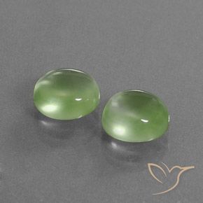 5.02 ct natürliche gelblich-grün Prehnit-Edelsteine, Oval, Transparent