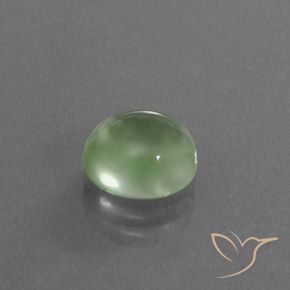 9,17 ctw natürlicher Hellgelb Grün Prehnit, Oval, Transparent