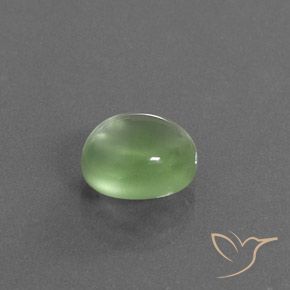 9,17 ctw natürlicher gelblich-grün Prehnit, Oval, Transparent