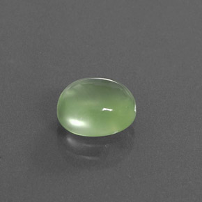 3,00 ctw natürlicher grüner Prehnit, Oval Schliff, Transparent