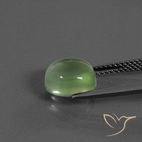 9,17 ctw natürlicher gelblich-grün Prehnit, Oval, Transparent