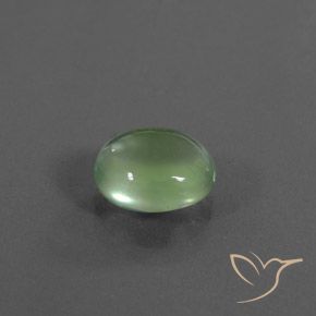9,17 ctw natürlicher gelblich-grün Prehnit, Oval, Transparent