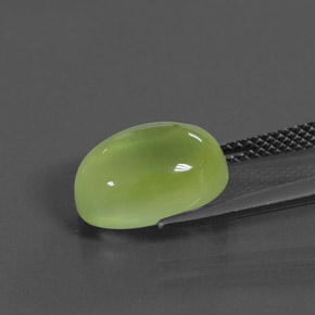 9,17 ctw natürlicher gelb-grün Prehnit, Transparent, Transparent / Lichtdurchlässig