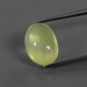 4,46 ctw natürlicher grüner Prehnit, Transparent, Transparent / Lichtdurchlässig