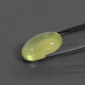4,46 ctw natürlicher grüner Prehnit, Transparent, Transparent / Lichtdurchlässig