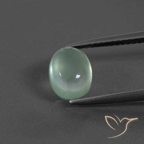 2.10ct Natürlicher mintgrün Prehnit, Oval, Transparent