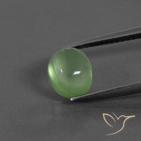 2.41ct Natürlicher gelblich-grün Prehnit, Oval, Transparent / Lichtdurchlässig