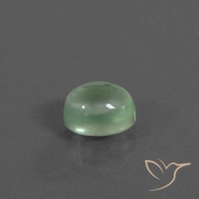 9,17 ctw natürlicher Helles Mintgrün Prehnit, Oval, Transparent
