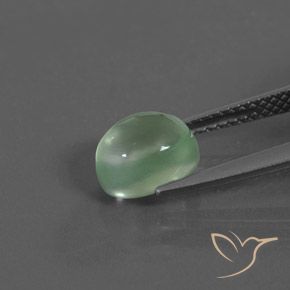 9,17 ctw natürlicher Helles Mintgrün Prehnit, Oval, Transparent