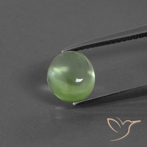 2.06ct Natürlicher gelblich-grün Prehnit, Oval, Transparent