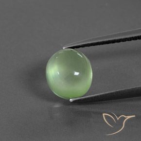 2.39ct Natürlicher gelblich-grün Prehnit, Oval, Transparent