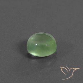 9,17 ctw natürlicher gelblich-grün Prehnit, Oval, Transparent