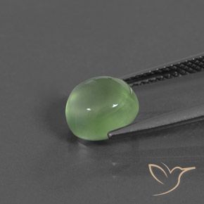 9,17 ctw natürlicher gelblich-grün Prehnit, Oval, Transparent