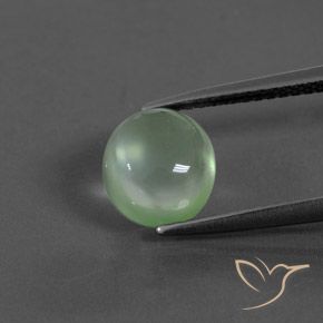 2.46ct Natürlicher hellgrün Prehnit, Oval, Transparent