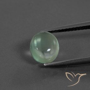 2.02ct Natürlicher Helles Mintgrün Prehnit, Oval, Transparent