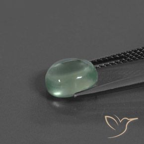 9,17 ctw natürlicher Helles Mintgrün Prehnit, Oval, Transparent