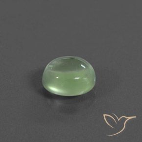 9,17 ctw natürlicher Blasses Gelbgrün Prehnit, Oval, Transparent