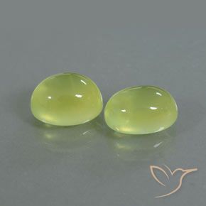 5.62 ct natürliche Helles Zitronengelb Prehnit-Edelsteine, Oval, Transparent / Lichtdurchlässig