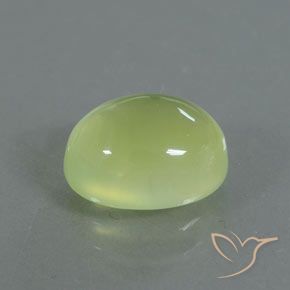 9,17 ctw natürlicher hellgelb Prehnit, Oval, Transparent / Lichtdurchlässig