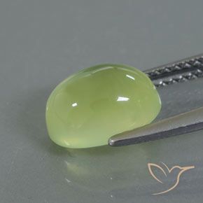 9,17 ctw natürlicher hellgelb Prehnit, Oval, Transparent / Lichtdurchlässig