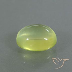 9,17 ctw natürlicher Helles Zitronengelb Prehnit, Oval, Transparent / Lichtdurchlässig