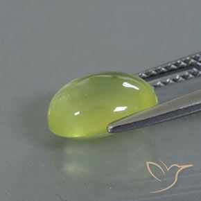 9,17 ctw natürlicher Helles Zitronengelb Prehnit, Oval, Transparent / Lichtdurchlässig