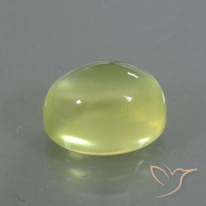 9,17 ctw natürlicher hellgelb Prehnit, Oval, Transparent / Lichtdurchlässig