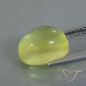 9,17 ctw natürlicher hellgelb Prehnit, Oval, Transparent / Lichtdurchlässig