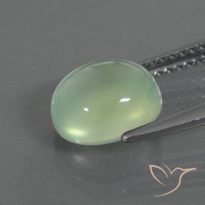 9,17 ctw natürlicher gelb-grün Prehnit, Oval, Transparent / Lichtdurchlässig