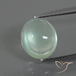 2.69ct Natürlicher Sehr helles Grün Prehnit, Oval, Transparent