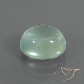 9,17 ctw natürlicher Sehr helles Grün Prehnit, Oval, Transparent