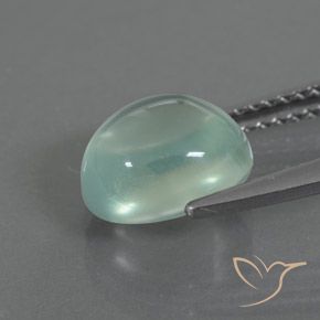 9,17 ctw natürlicher Sehr helles Grün Prehnit, Oval, Transparent