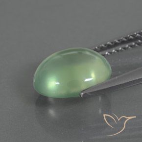 9,17 ctw natürlicher hellgrün Prehnit, Oval, Transparent