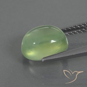 9,17 ctw natürlicher Birnengrün Prehnit, Oval, Transparent / Lichtdurchlässig