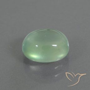 9,17 ctw natürlicher Hellgelb Grün Prehnit, Oval, Transparent