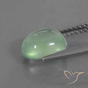 9,17 ctw natürlicher Hellgelb Grün Prehnit, Oval, Transparent