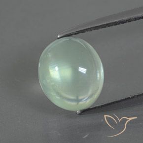 2.34ct Natürlicher Sehr helles Salbeigrün Prehnit, Oval, Transparent