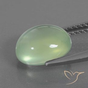 9,17 ctw natürlicher gelb-grün Prehnit, Oval, Transparent / Lichtdurchlässig