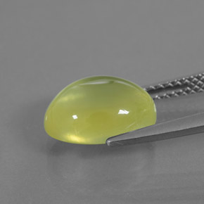 9,17 ctw natürlicher gelb-grün Prehnit, Transparent, Transparent / Lichtdurchlässig