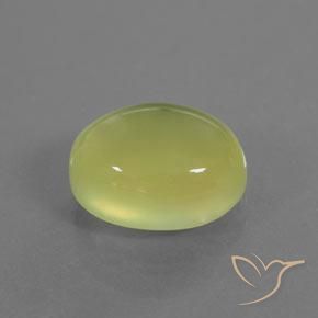 9,17 ctw natürlicher hellgrünlich-gelb Prehnit, Oval, Transparent / Lichtdurchlässig