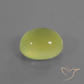9,17 ctw natürlicher hellgrünlich-gelb Prehnit, Oval, Transparent / Lichtdurchlässig