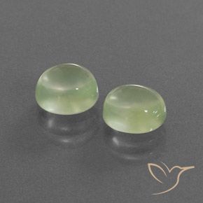 3.36 ct natürliche gelb-grün Prehnit-Edelsteine, Oval, Transparent