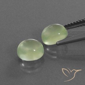 3.36 ct natürliche gelb-grün Prehnit-Edelsteine, Oval, Transparent
