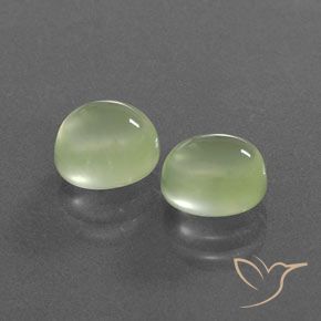 4.00 ct natürliche Blasses Grün Prehnit-Edelsteine, Oval, Transparent