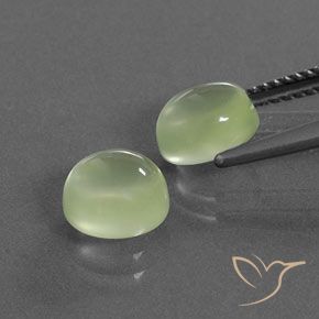 4.00 ct natürliche Blasses Grün Prehnit-Edelsteine, Oval, Transparent