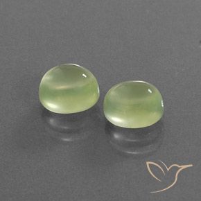 2.91 ct natürliche Mittelgrün Prehnit-Edelsteine, Oval, Transparent