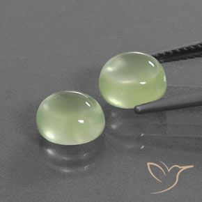 3.94 ct natürliche Mittelgrün Prehnit-Edelsteine, Oval, Transparent