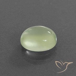 9,17 ctw natürlicher Graugrün Prehnit, Oval, Transparent / Lichtdurchlässig