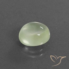 9,17 ctw natürlicher Olivgrün Prehnit, Oval, Transparent / Lichtdurchlässig